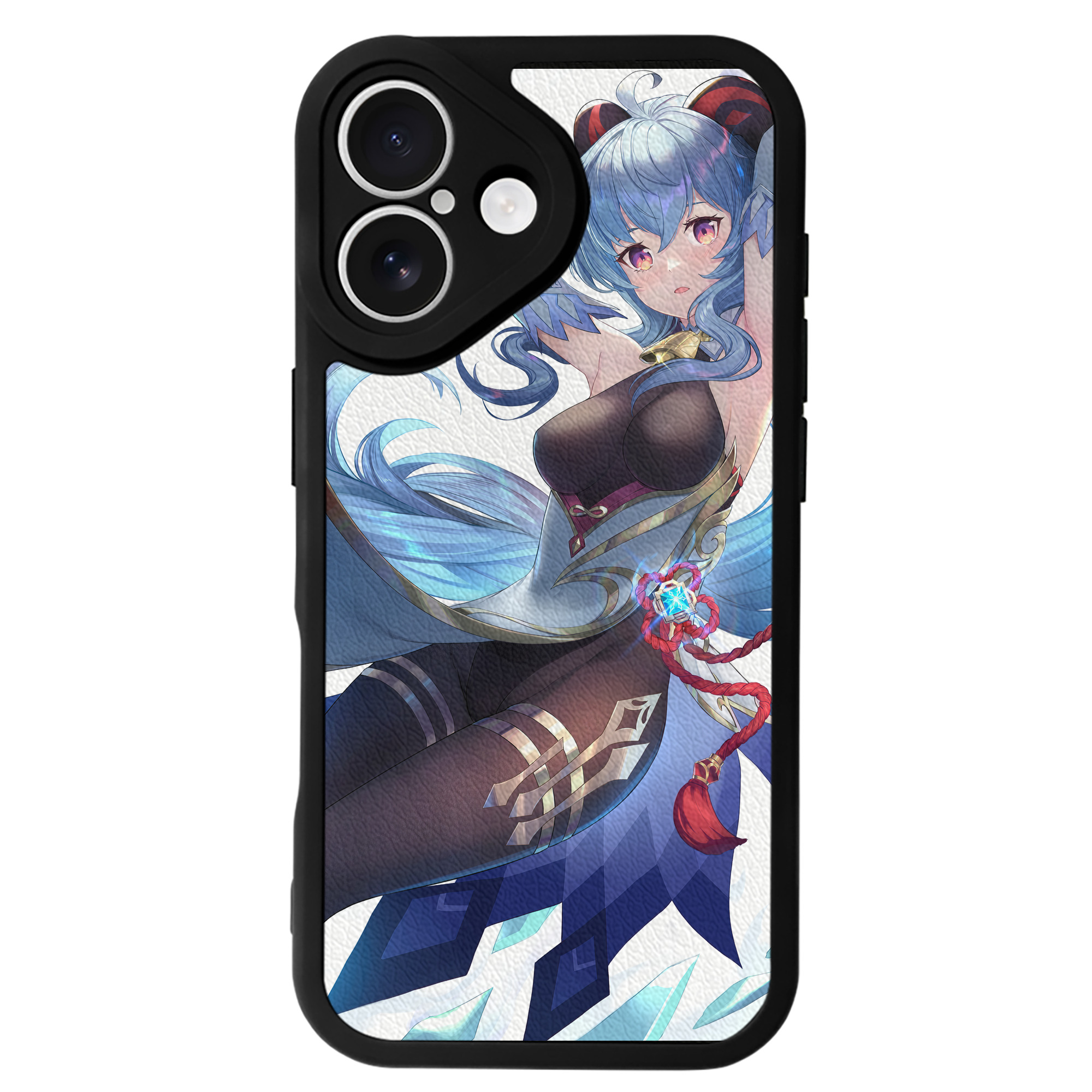 げんし神 genshin 【iPhone 16シリーズ対応】シリコンスマホケース（レザー調） 材質：シリコン